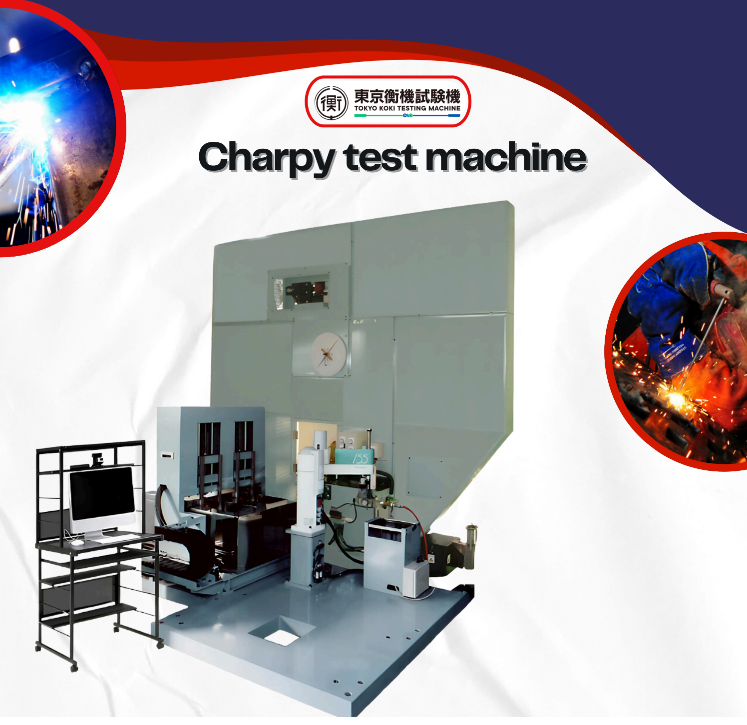 Máy thử va đập con lắc Charpy 490J tự động 